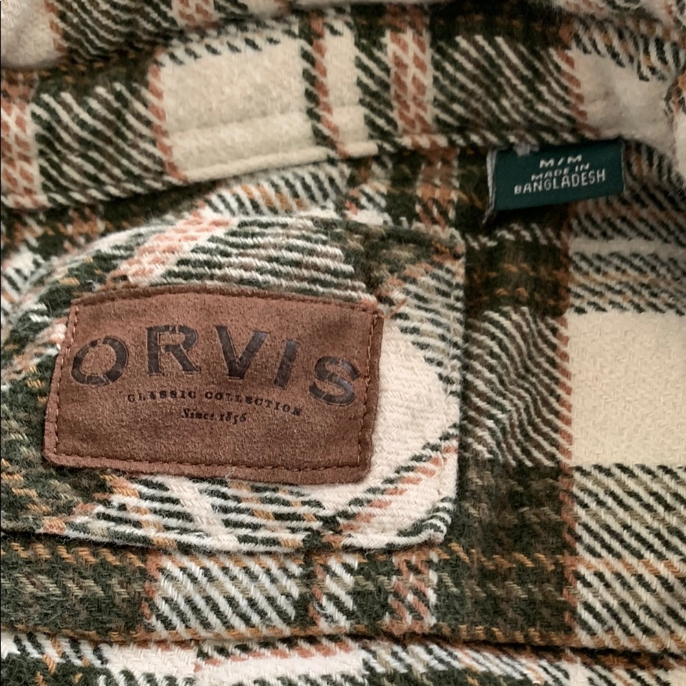 Orvis Green Plaid Shirt